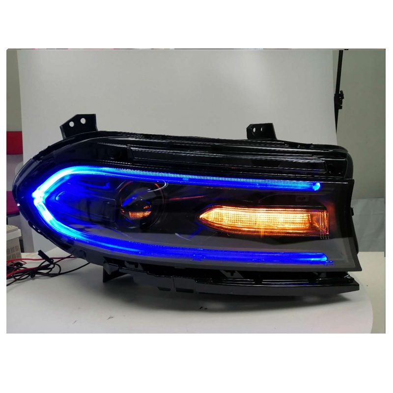 FOR RGB DODGE CHARGER 2015-UP LED COLORFUL HEAD LIGHT